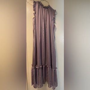 Lilac ruffle dress